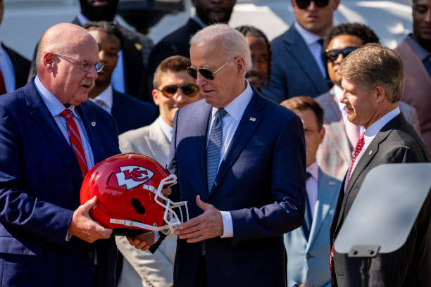 Biden Celebrates Kansas City Chiefs’ Super Bowl Victory at White House
