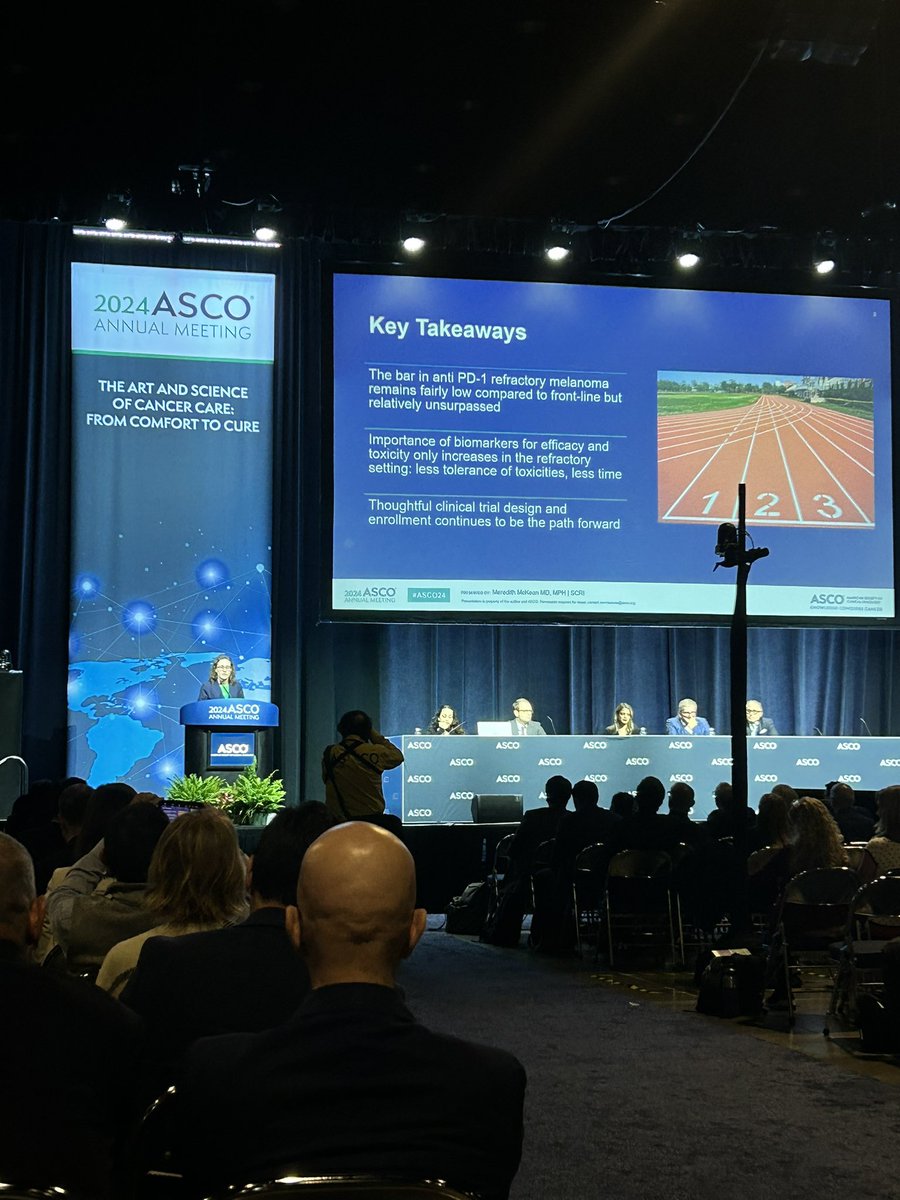 Sarah Cannon Docs (@sarahcannondocs) on Twitter photo SCRI’s Dr. <a href="/MeredithMcKean/">Meredith McKean MD, MPH</a> takes the #ASCO24 stage in the “PD-1-Refractory
Advanced Melanoma: How Do We Get to the Finish Line?” session as a discussant covering key #melanoma takeaways. SCRI’s Dr. <a href="/MeredithMcKean/">Meredith McKean MD, MPH</a> takes the #ASCO24 stage in the “PD-1-Refractory
Advanced Melanoma: How Do We Get to the Finish Line?” session as a discussant covering key #melanoma takeaways.