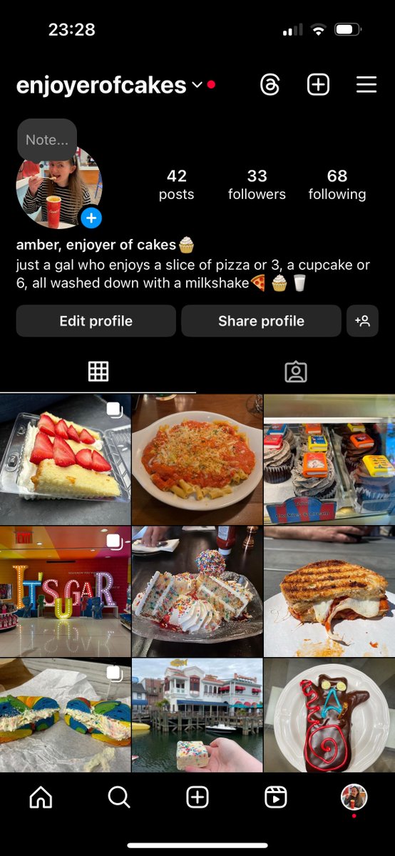hey guys! happy friday, i hope you're all well🥰 so, i don't mean to be annoying, but i'm 17 followers away from 50 on my 'foodstagram' account. i'd love to make it to 50 soon, so if you could give me a follow over there, i'd appreciate it so much and follow back🥹