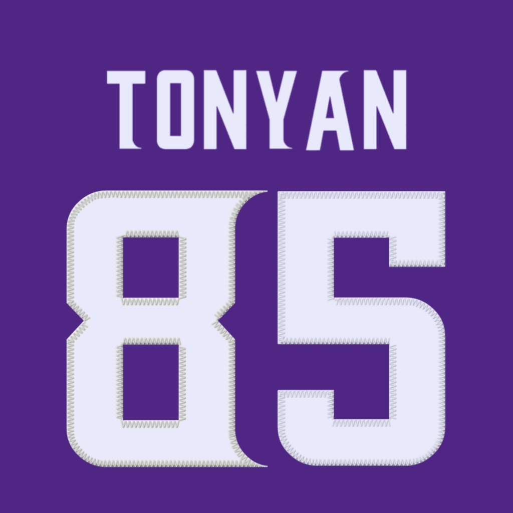 Minnesota Vikings TE Robert Tonyan (@RobTonJr) is wearing number 85. Last assigned to Ty James. #Skol