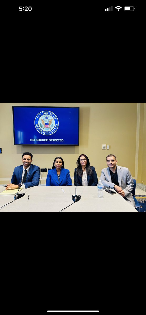 HAbdulwahhab's tweet photo. I was honored to moderate today’s conference at the House of Representatives, hosted by Congresswoman Eleanor Holmes Norton. The event was coordinated by the @WCHR_DC Washington Center for Human Rights and its director, Saif Al Mouthana @sshiaab 

We discussed the ramifications of the #Sudan  Crisis, shedding light on the humanitarian violations, the threat of a governmental vacuum in Sudan, and the dangers posed by #AlQaeda and other terrorist organizations. We also examined the role of #Iran and #UAE in tis crisis.

Speakers:

1. Hagir Elsheikh is a prominent Sudanese American activist and political analyst
Currently, she is part of Sudan's working advocacy group for Congress and the State Department. She also serves as an advisor for several humanitarian organizations working for Sudan, including the UN, UNDP, Amnesty International, Human Rights Watch, Safer World Organization, CIPE, Concordia, Project Expedite Justice, FCNL Organization, USAID, and
the Sudan Human Rights Watch.

2. Councilman Mohamed "Mo" Seifeldein is the first Sudanese American and Immigrant to be elected to the Alexandria City Council, occupying a position that was once held by George Washington. He served from 2019-2021. Mo is a lawyer and holds a legal certificate in international comparative law. He serves on the Board of Trustees of the Sudanese American Physicians Association.

It was a privilege to be part of such an important discussion.