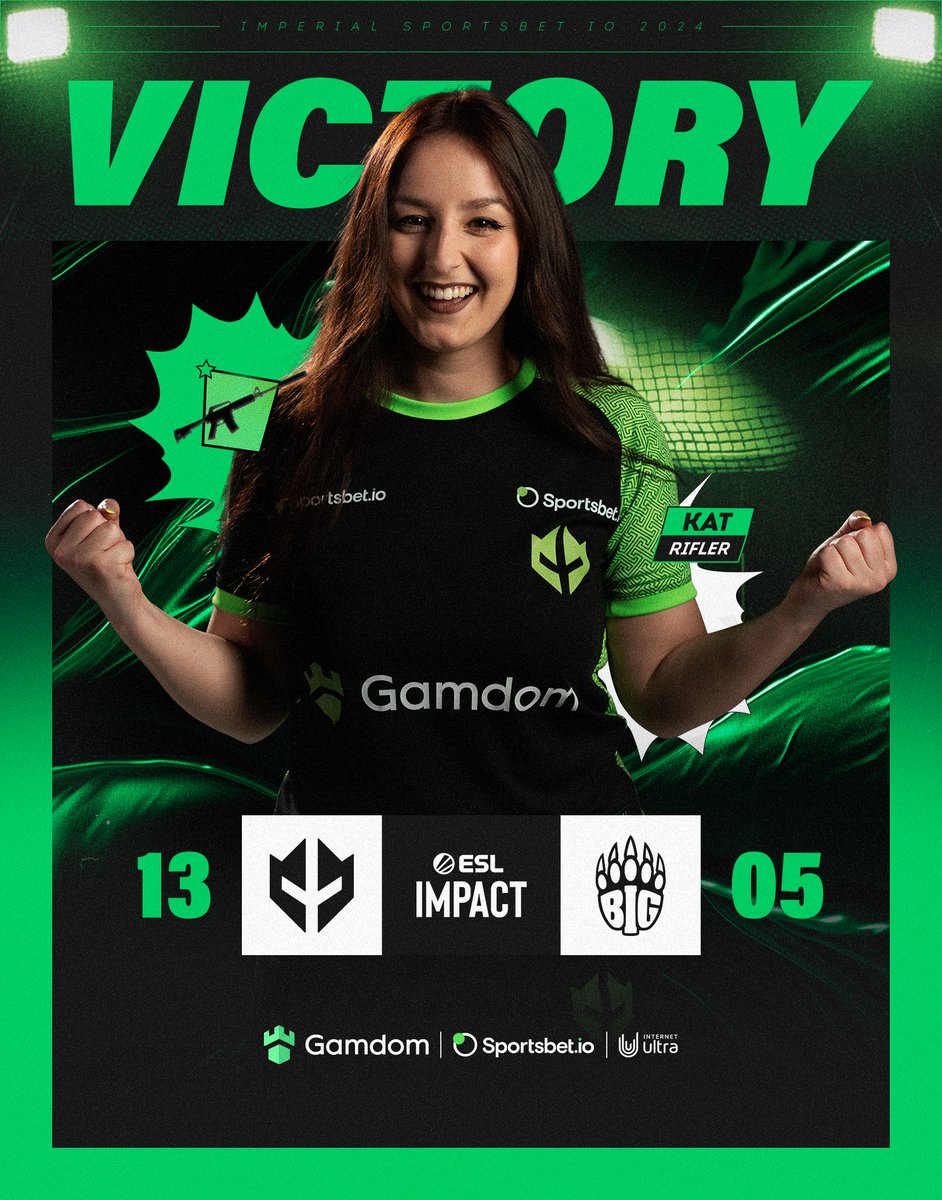 ESTAMOS NA SEMI! 💚 13x05 contra a Big Equipa. Jogaremos novamente domingo na ESL Impact VAMOOS WE MAKE IT TO THE SEMIS! 💚 13x05 against Big Equipa. We'll play again on Sunday in the ESL Impact #GoIMP