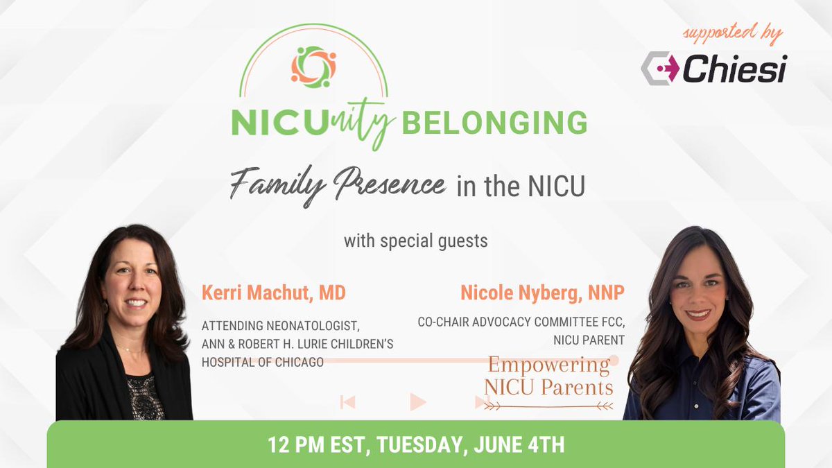 Join NICUnity hosts &amp; guests as they discuss barriers to family presence in NICUs, advocacy efforts by the Family Centered Care Task Force, and how you can support these initiatives. Live on NPN's Facebook, LinkedIn, and Instagram  June 4th at Noon ET .

 angeleye.social/u/s4SyJb