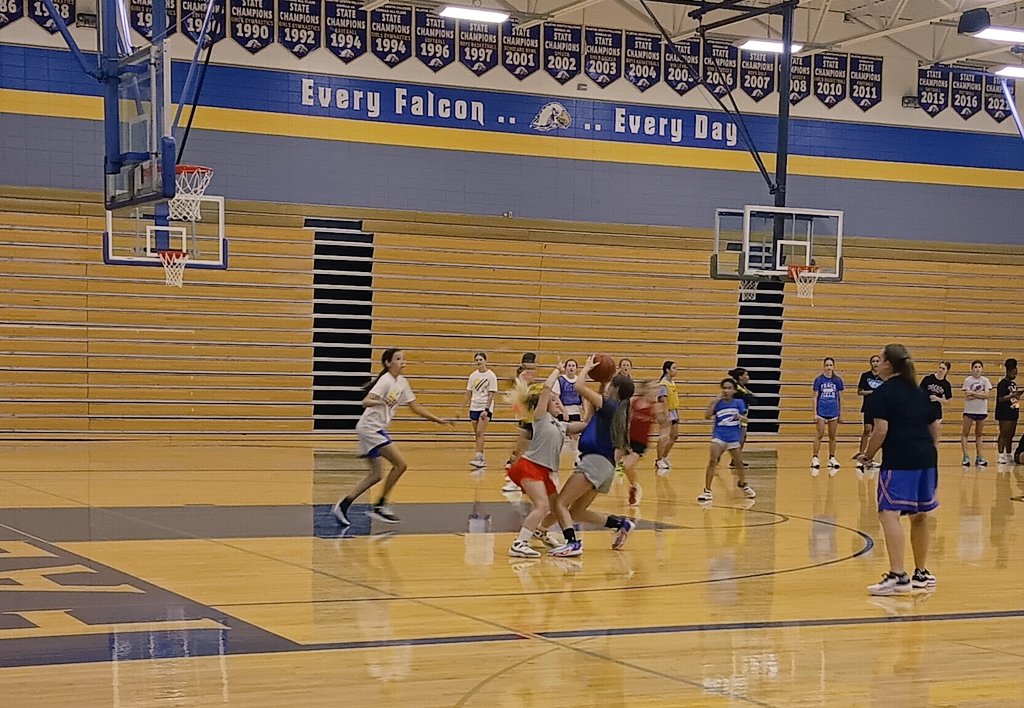 sjmott83's tweet photo. Thank you for an awesome bball camp, @OS_LadyFalconBB ! Fiona had an absolute blast💙💛🏀💛💙 https://t.co/bpN7QGNwcQ