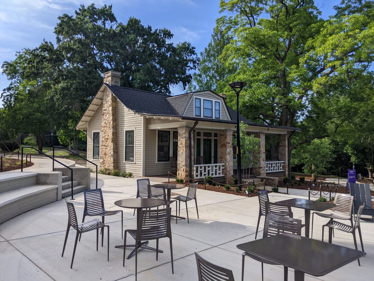 Welcome to the Stone Houses! 🏡🏘️
These beautifully restored historic buildings now house our first Visitor Center and Public Restrooms, all connected by a meandering garden path that leads up the hill from the Rocky Branch Greenway.

Get all the details: dixpark.org/stone-houses