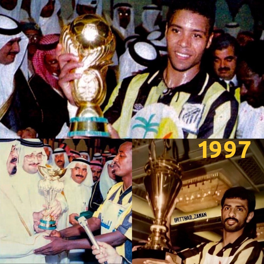 بطولتين تحققت الموسم الماضي بدون مليارات والثالثة سلبوها بإلغاء هدف حمدالله الصحيح في الدقائق الأخيرة  ..

ثلاثية تحققت مرتين قبل أكثر من 23 عام عام بدون ناخذه وندعمه ونقويه  ..

إنجازات لا تشوبها شائبة سُطرت بماء الذهب وعرق الرجال.