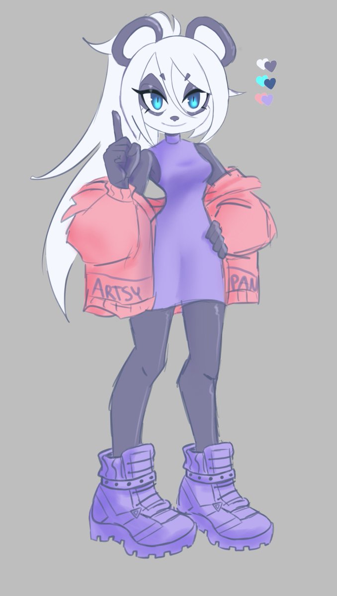 05272024| Had a #sonicdtiys last year and i promised prizes so here we go! WON 1st 
[ progress ] 42% complete
| #Meithepanda belongs to (c) Artsy-pan on ig

[p.s.] i adore her so fm💙🐼💜🌃