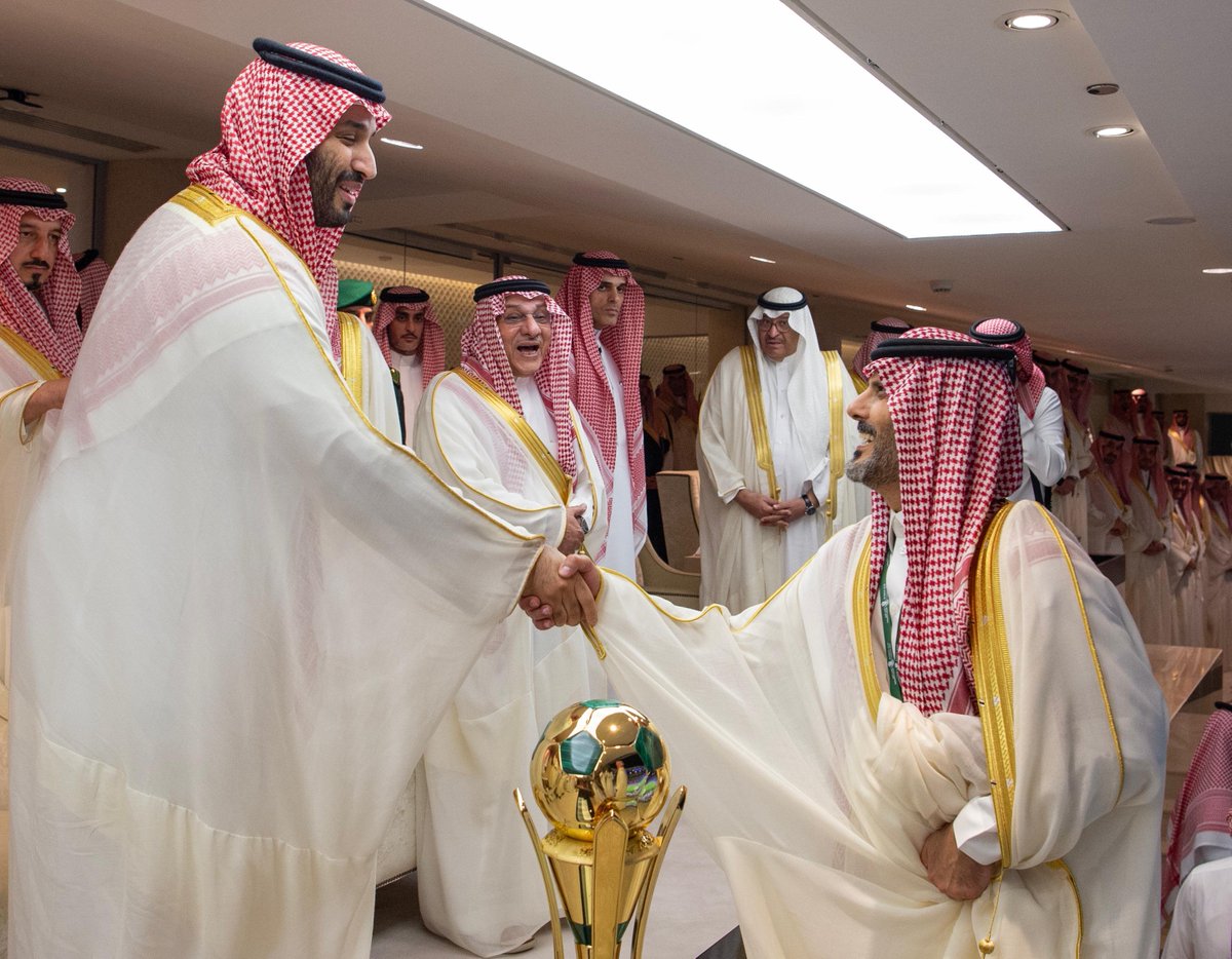Alhilal_EN's tweet photo. 📄 On behalf of the Custodian of the Two Holy Mosques ..  HRH the Crown Prince Crowned #AlHilal Champion of the King’s Cup 2023-2024 

#HistoryMakers https://t.co/1AOo69zrBF