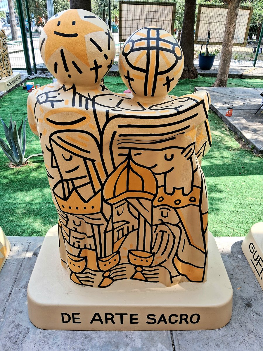 guffocaballero's tweet image. Me contrataron para intervenir 15 esculturas que promoverán el Museo Arquidiocesano de Arte Sacro de Monterrey durante las vacaciones de verano. El museo está entre Guerrero y 15 de Mayo, es gratuito y abre de martes a domingo de 10 a 6. Excelente fin de semana para todos.