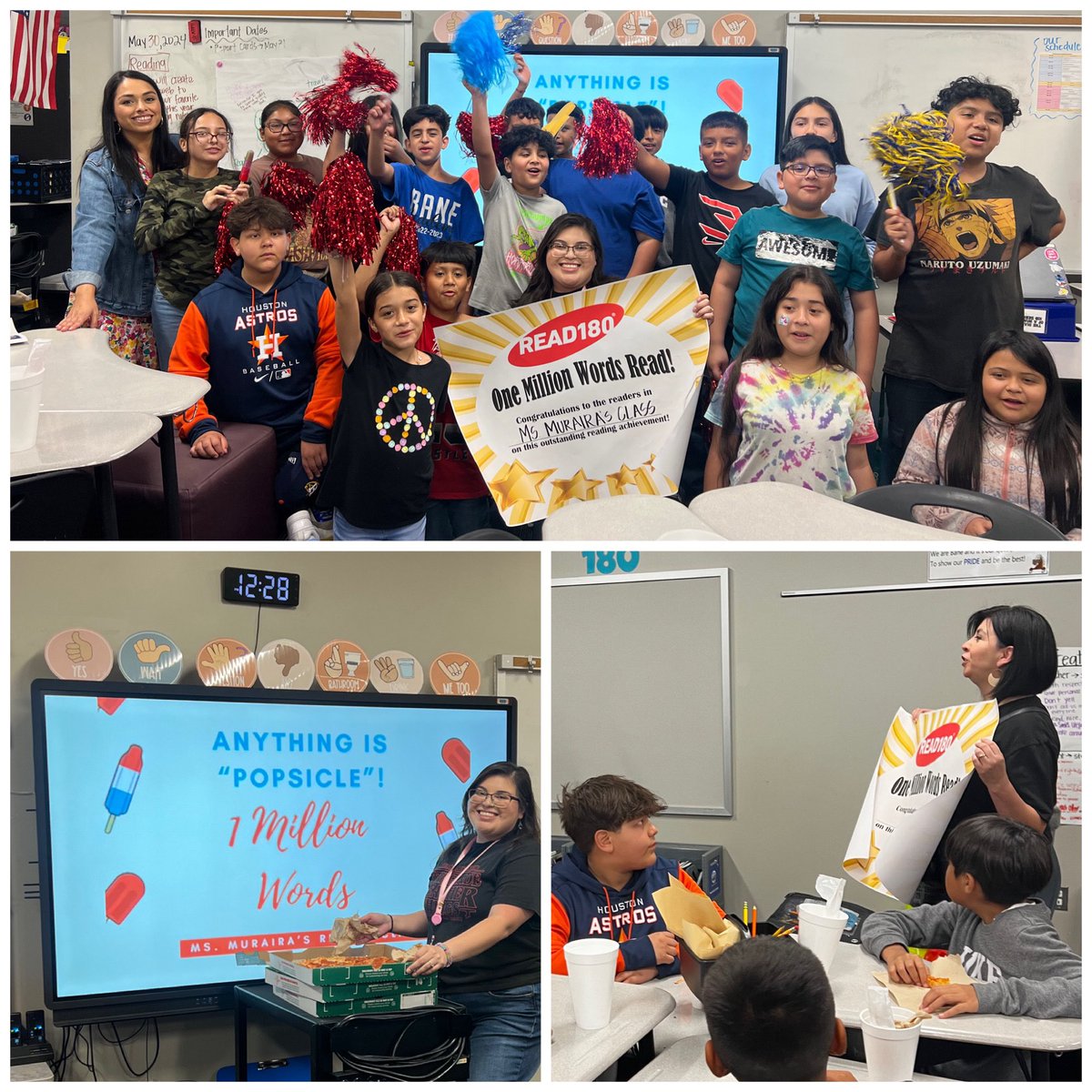 Alexis Muraira (@msmuraira5) on Twitter photo Super proud of my kiddos for reaching their goal of reading 1 MILLION words! #READ180 #BANEpride <a href="/RosaAceves89/">Mrs. Aceves</a> Super proud of my kiddos for reaching their goal of reading 1 MILLION words! #READ180 #BANEpride <a href="/RosaAceves89/">Mrs. Aceves</a>