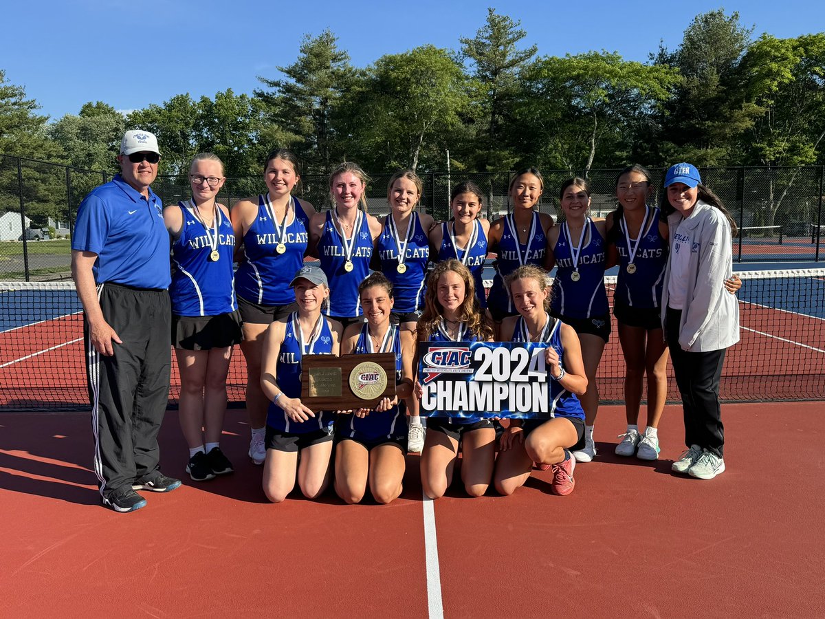 ciacsports's tweet image. Lyme-Old Lyme wins Class S Girls Tennis State Championship, 5-2 over Valley Regional. 4th straight title for the Wildcats! @HilheckAD #ctgten