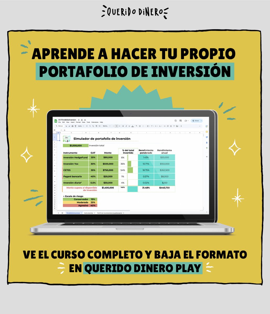 ¿Quieres invertir, pero no sabes por dónde empezar 🤔? Este curso online es para ti tinyurl.com/uhmnn4bs 😃. Comenta “yo quiero” y te compartimos más detalles por DM 😎👌.
.

#QueridoDinero #CursoOnline #EducacionFinanciera #PortafolioDeInversiones