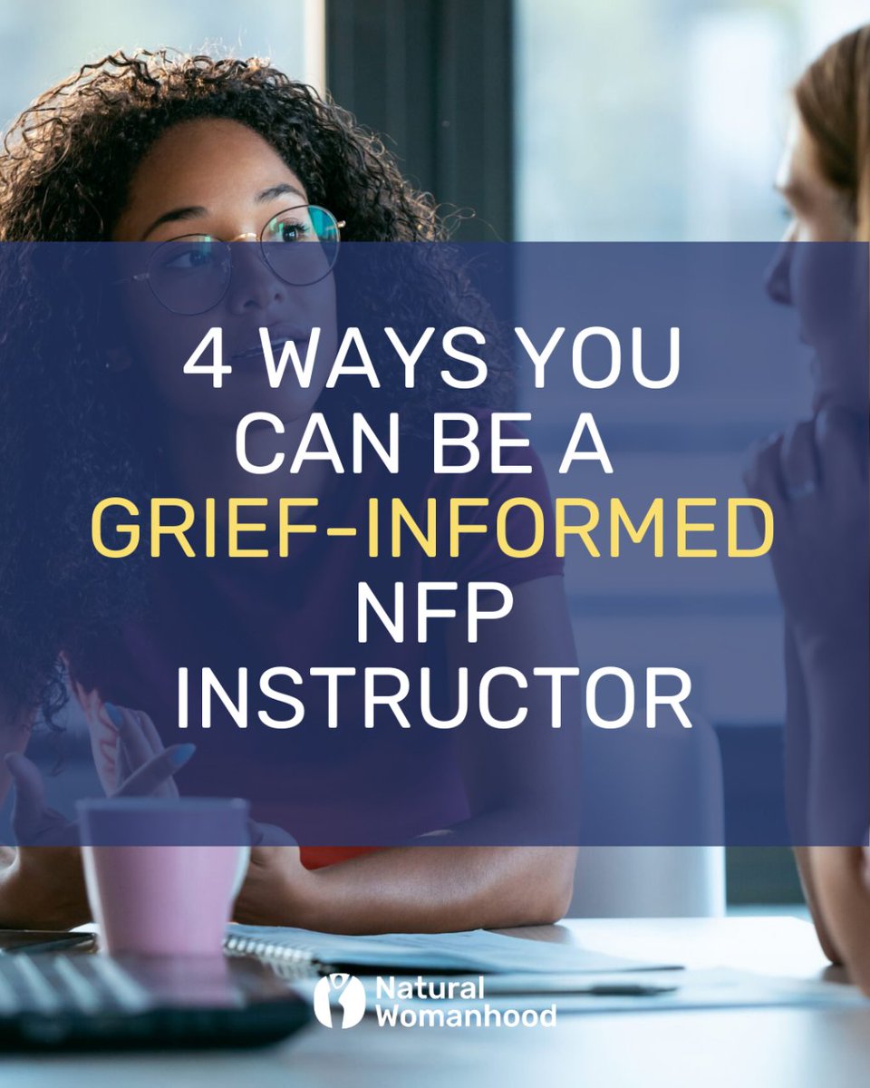 Tips for grief-informed NFP instructors: Incorporate grief-informed language in your client conversations
Read the article: naturalwomanhood.org/grief-informed…
#infertility #miscarriage #fertilityawareness