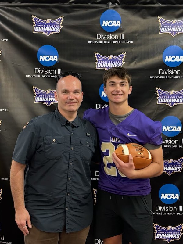 Had a great time at the Loras College junior day!! Amazing campus, culture and community they have! <a href="/CoachGBower/">Greg Bower</a> #duhawks #flywithus #rockbowl #LorasCollegeFB