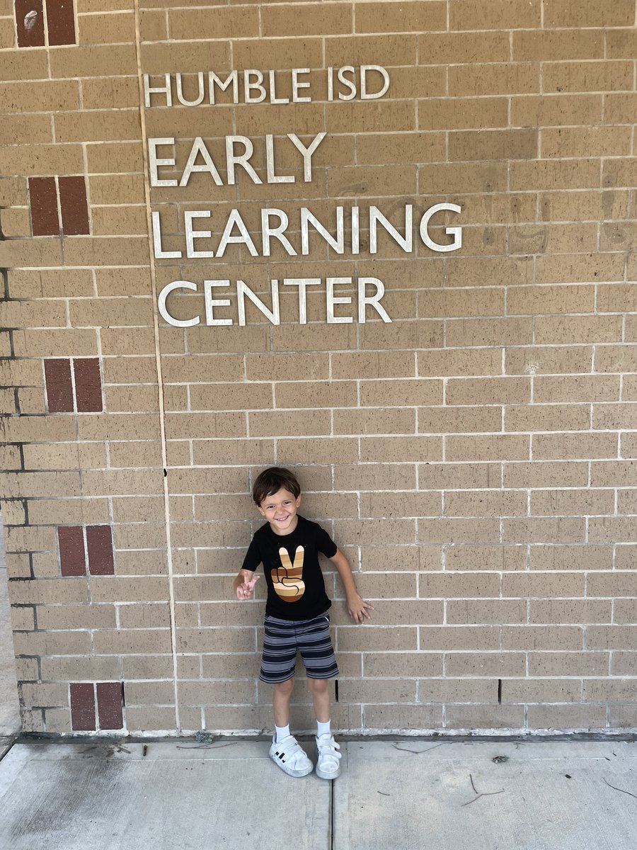 I am so thankful for Humble ISD’s Early Learning Center. Beck has been there since he was 6 weeks old and today was his final day. The @HumbleISD_ELC has been a family to us and I appreciate everyone who has been part of his educational journey. Much love (and some tears)!❤️