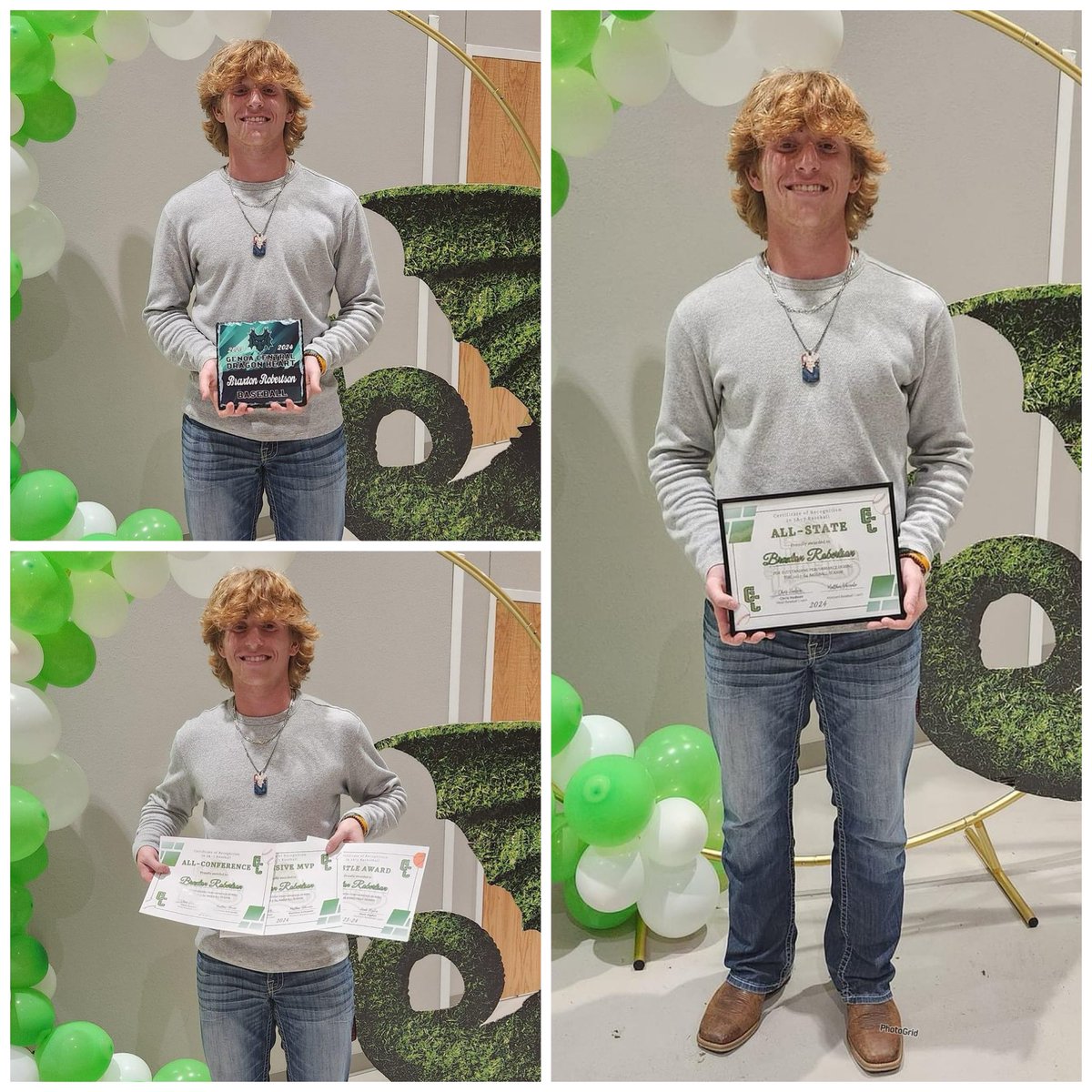 So proud of my nephew! At Genoa Central, he was awarded All State in Baseball, All Conference in Baseball, Offensive MVP in Baseball, and the Hustle Award in Basketball! He was also chosen as the recipient of the Dragon Heart Award for Baseball! <a href="/braxtonr24/">braxton</a>