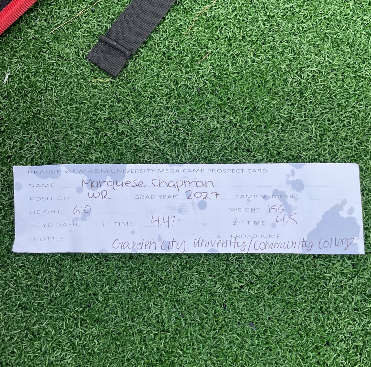 cbquese's tweet image. Ran a 4.4 today at PVAMU Mega Camp! #JucoProduct