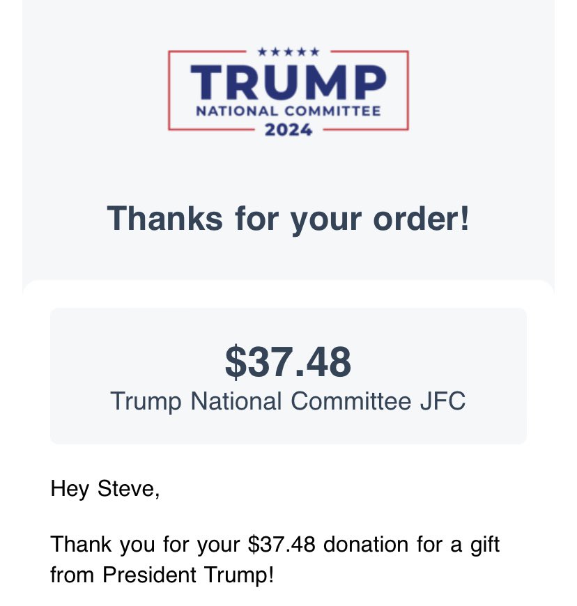 Just bought a “MAGA NEVER SURRENDER” shirt as well as my donation today.

Keep pissing us MAGAs off liberals. Donald Trump just hit $52.8 MILLION in 24 hours. You have awakened a giant. 

And please commenting for my ad share revenue so I can keep donating! 🇺🇸