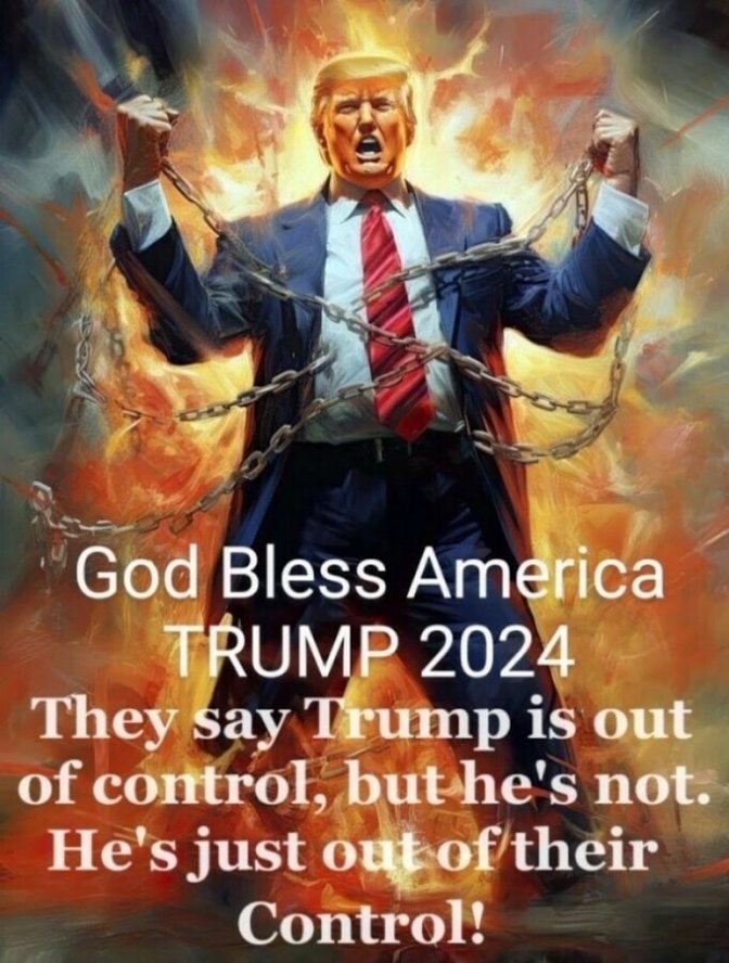 To the best Patriots on X, Thank you for retweeting my trains!!! Together we are stronger!!! I appreciate everyone of you!!! I hope you have an awesome weekend ♥️ Who else is out of their control!!! United Patriots for Trump 🇺🇸 
WWG1WGA 💫🌟💫