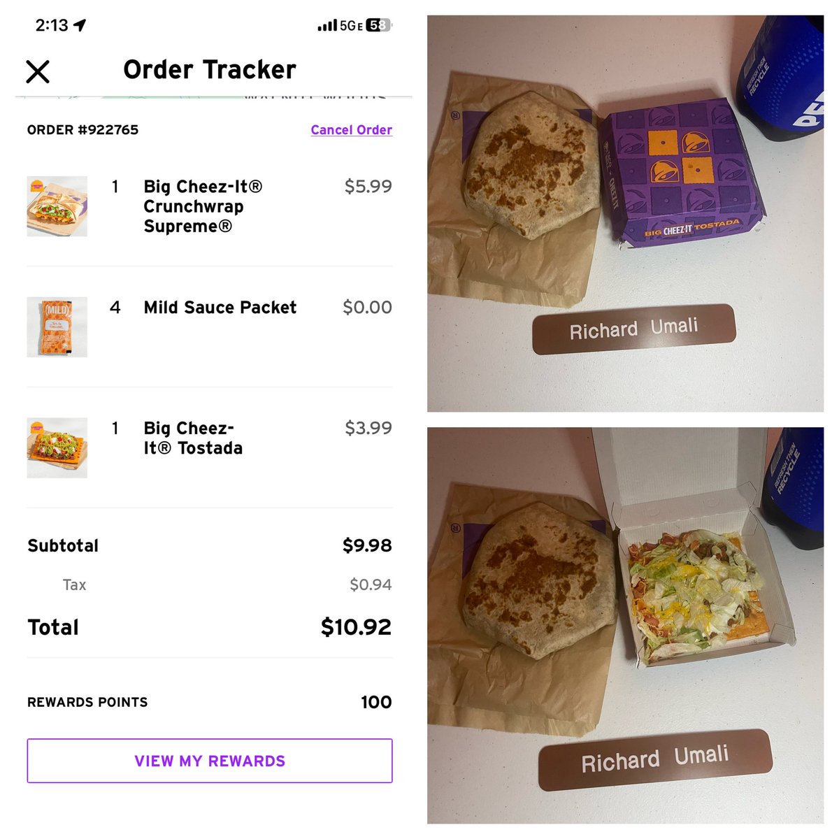 Not 1 person who stuff their mouth with the new @tacobell Cheez-It said U need to download the Taco Bell app & use a gift card or credit card to buy it! I am the opposite I liked the Cheez-It Tostada the Cheez-It wrap tasted like a normal wrap & U can’t visibly see it & taste it!