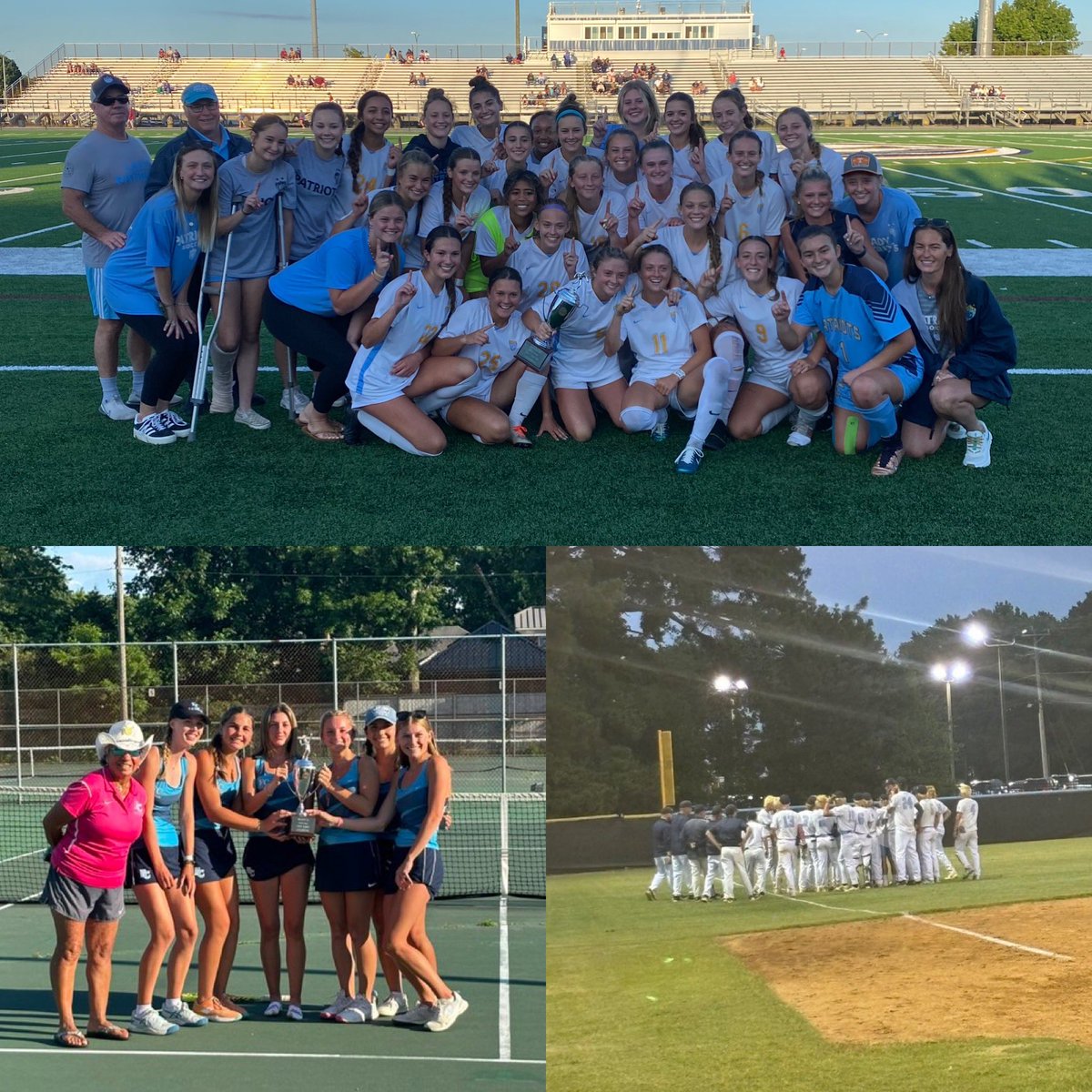 What a week for @FirstColonialHS: Regional Champs in Girls Tennis and Soccer, Regional Runner up in Baseball! #WeRFC #PatriotPride