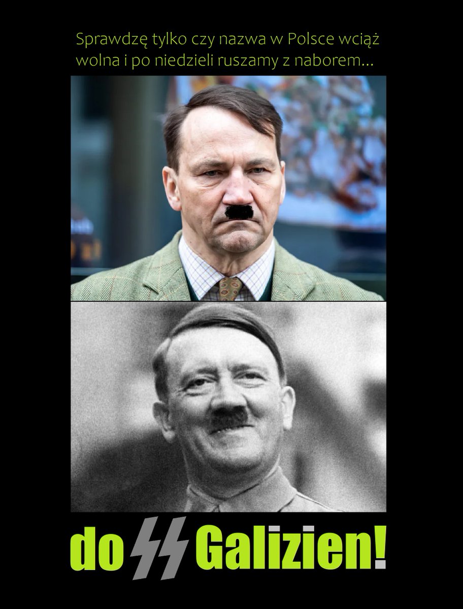 KolinskiRobert's tweet photo. #international #ukraine #poland #nazi #branka #pobór #wojna #zbrodnia #sikorski #tusk; #33lataStyropianizmu #prasówka; ☠⚡

Ciekawe czy będą też organizować łapanki w 🇵🇱 miastach, czy normalnie - najpierw do podpisania Volkslista, a potem w trymiga na Ost-front? #tePytania; ☠⚡ https://t.co/olcLQjueOu