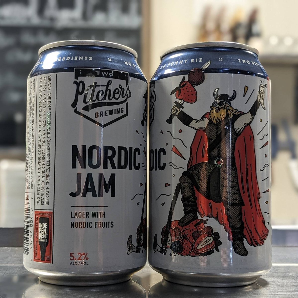 Your new favorite summer beer is here!

Nordic Jam | Two Pitchers

This tasty lager is packed with cherries, elderberries, and strawberries - all staples of a viking warrior's diet - to create a refreshing, tart, and downright delicious party in a can.  Jam on, friends. Skol!