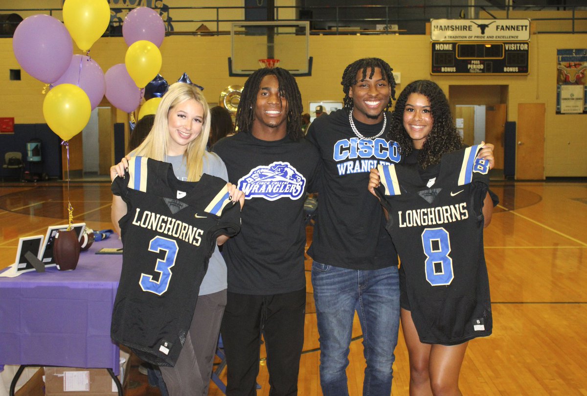 HFISD_Longhorns's tweet photo. 🖋SIGNING DAY 2024 🖋

SIGNEES

Homer Ware 
Cisco College 
Football

D'onte Zeno 
Cisco College
Football

Blake Broussard 
Kansas Wesleyan University 
Football

Katie Bethke 
Concordia University-Texas
Softball
(Thread) https://t.co/oTimiBUDEE