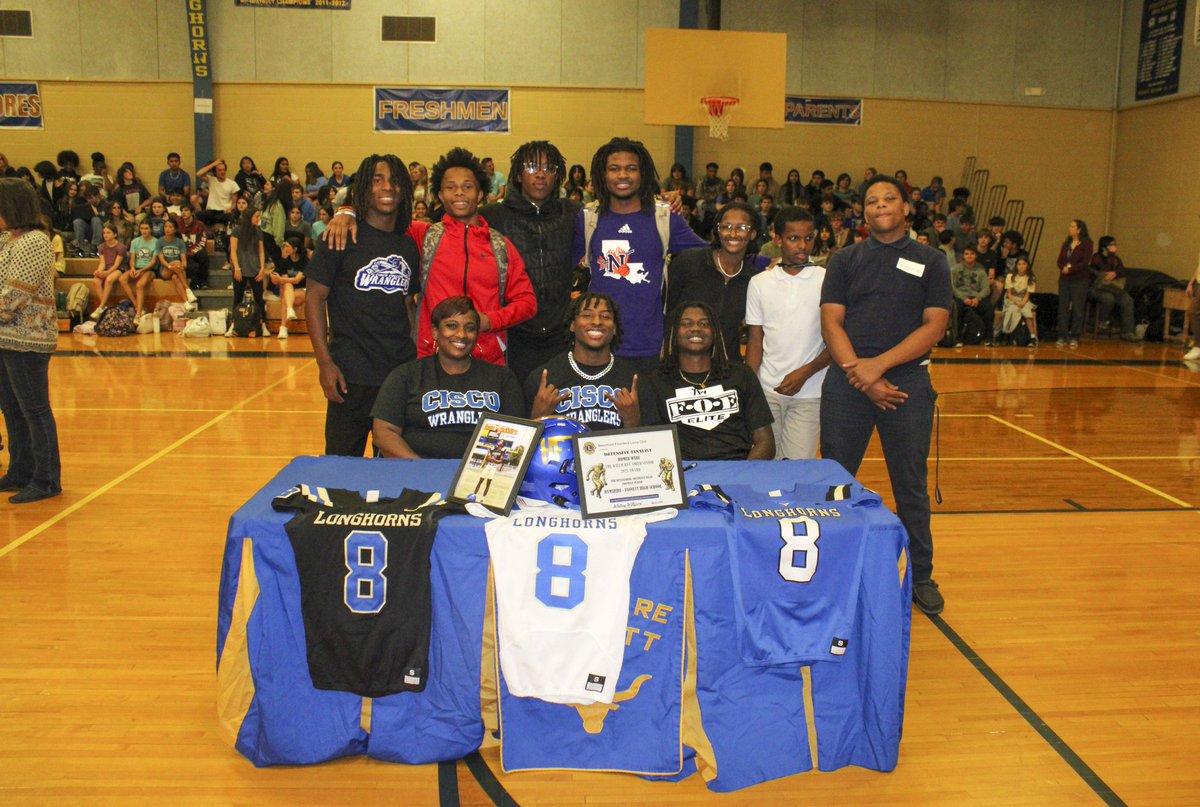 HFISD_Longhorns's tweet photo. 🖋SIGNING DAY 2024 🖋

SIGNEES

Homer Ware 
Cisco College 
Football

D'onte Zeno 
Cisco College
Football

Blake Broussard 
Kansas Wesleyan University 
Football

Katie Bethke 
Concordia University-Texas
Softball
(Thread) https://t.co/oTimiBUDEE