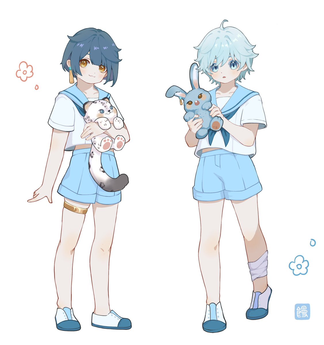 #GenshinImapact #Chongqiu #Chongyun #Xingqiu 
六一儿童节快乐～