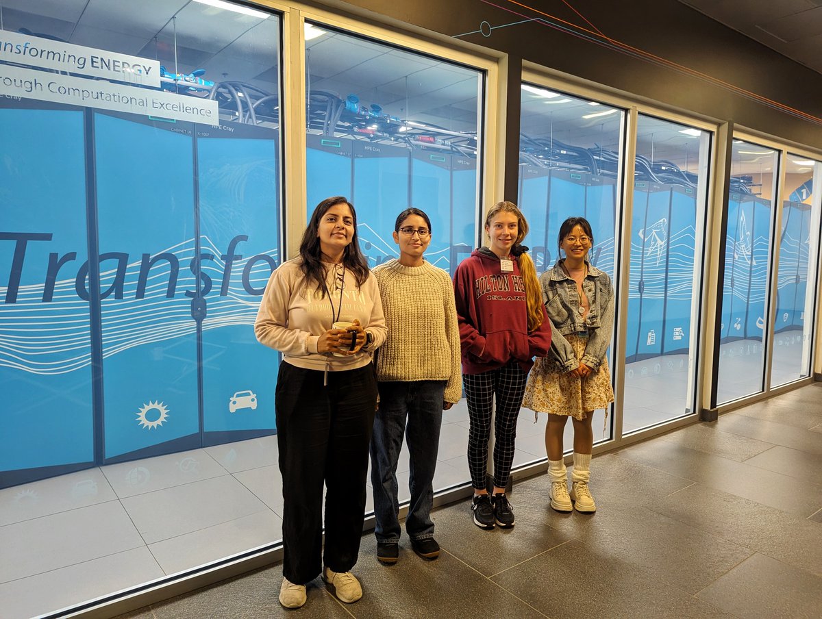 We're excited to welcome, Victoria Bradford, who is participating in the @coschoolofmines @NSF-REU. She comes from Pamir Alpay's group at @UConn, where she is computationally studying the dielectric properties of (Al,Sc)N. We visited our number-crunching friend, Kestrel @NREL