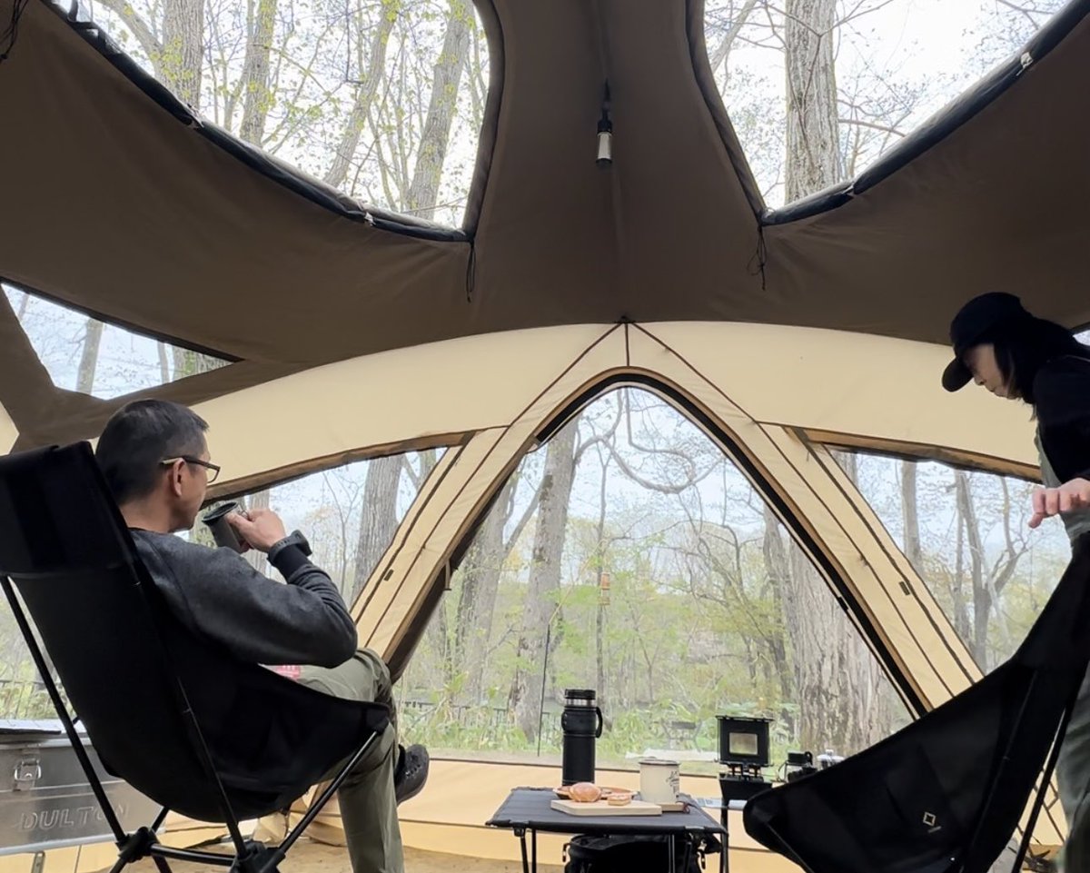 poyayanCAMP's tweet photo. なぜか毎回雨にあたってしまうサバルパインドーム⛺️撤収時は止むところはお利口さん😆

#5月のキャンプを写真4枚で振り返る
#サバティカル #サバルパインドーム
#雨幕
#古山貯水池自然公園キャンプ場
#いわないオートキャンプ場マリンビュー
#chillout
#キャンプ #夫婦キャンプ
#北海道キャンプ https://t.co/zmBm9O3px6