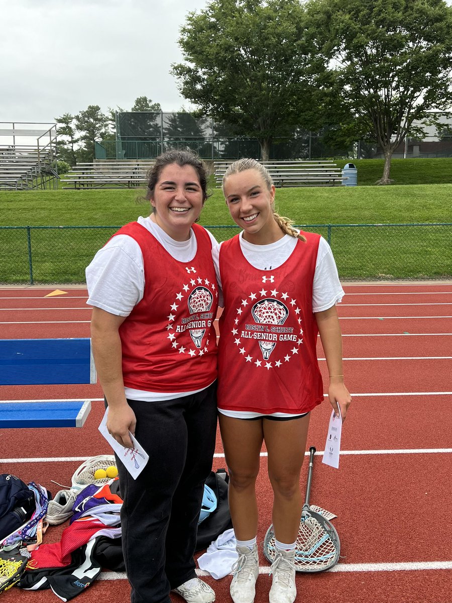All-Senior Game Players Rachel Livak and Eileen Meara