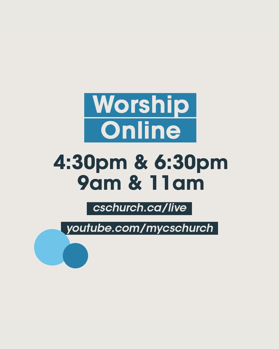It's Come and See weekend at CSC! 😄

From celebrating baptisms, learning more about 'Why We Believe', and coming together in worship at NOW - it's going to be such an awesome weekend as we kick-off June! 

Come worship with us!