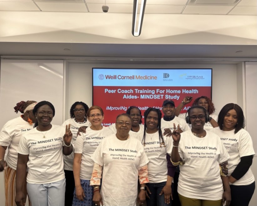 Madeline Sterling, MD, MPH, FAHA (@mad_sters) on Twitter photo SO proud of what our Tri-campus research team & #HomeHealthAide ambassadors accomplished this week!We are gearing up to improve the health of aides & patients in NYC! <a href="/WCMGIM/">General Internal Medicine</a> <a href="/WCMDeptofMed/">Weill Department of Medicine</a> <a href="/cornellilr/">Cornell ILR School</a> <a href="/cornell_tech/">Cornell Tech</a> - Thanks 🙏🏻 to partner <a href="/1199SEIUTEF/">1199SEIU Training and Employment Funds</a> & funder <a href="/DorisDukeFdn/">Doris Duke Foundation</a> SO proud of what our Tri-campus research team & #HomeHealthAide ambassadors accomplished this week!We are gearing up to improve the health of aides & patients in NYC! <a href="/WCMGIM/">General Internal Medicine</a> <a href="/WCMDeptofMed/">Weill Department of Medicine</a> <a href="/cornellilr/">Cornell ILR School</a> <a href="/cornell_tech/">Cornell Tech</a> - Thanks 🙏🏻 to partner <a href="/1199SEIUTEF/">1199SEIU Training and Employment Funds</a> & funder <a href="/DorisDukeFdn/">Doris Duke Foundation</a>