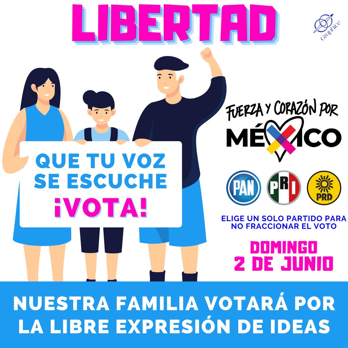 Si quieres mantener la Libertad de Información y el régimen democrático con garantías para la propiedad privada amenazada hoy cuando la 4t se está ya robando los ahorros de los trabajadores, #VotaPorXochitl y por PAN PRI PRD