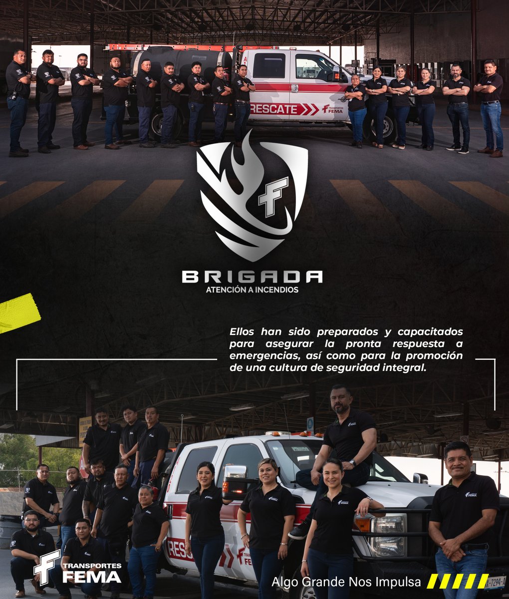 FemaTransportes's tweet photo. Con el objetivo de salvaguardar la seguridad de los colaboradores y las instalaciones de la empresa, mediante la prevención, preparación y respuesta efectiva ante situaciones de riesgo contamos con la Brigada Contra Incendios, conformada por colaboradores de distintas áreas. https://t.co/qe0tz305ZX