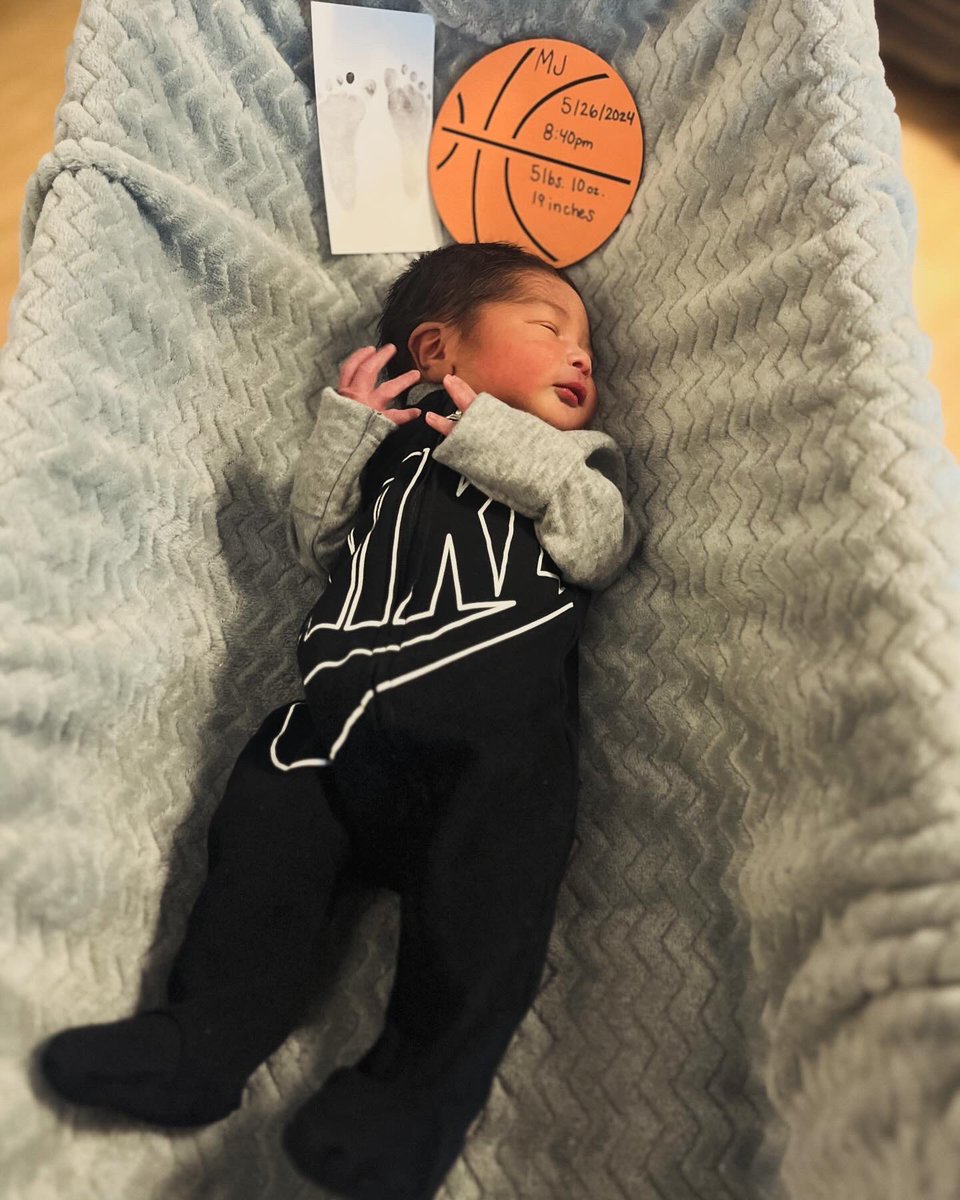 coach_mike23's tweet image. My single GREATEST accomplishment! 

Meet “MJ” … born 5.26.24