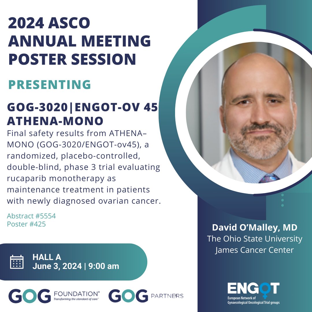 For more information on this Poster where GOG-3020 will be presented during the 2024 ASCO Annual Meeting, go to ow.ly/RiRO50S0FBt or click in bio. #clinicaltrials #GOGF #GOGPartners #GynecologicOncology #ASCO24 @Omalleygynonc