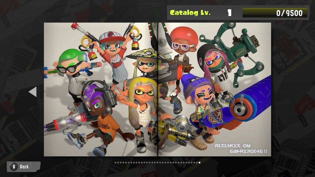 kylerocks2004's tweet photo. #Splatoon3 #NintendoSwitch My guess is from looking at this final page, this will be the last catalog of Splatoon 3. https://t.co/3h584e6ZwK