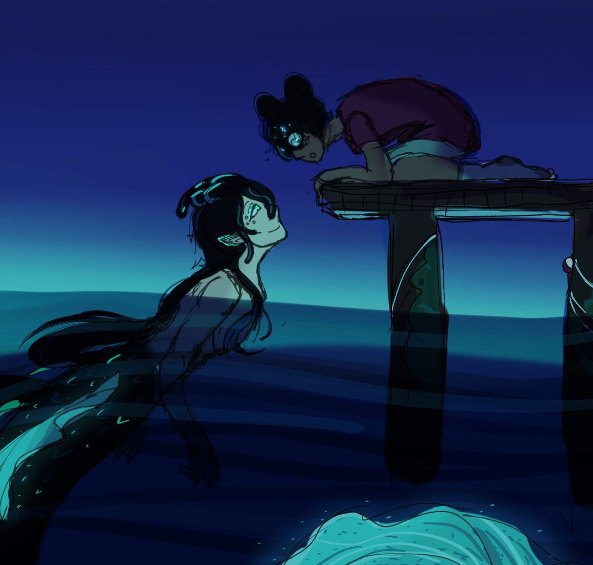 YuuasBiggestFan's tweet photo. May isnt over here yet…so HAPPY MERMAY WITH MALLEYUU ‼️(plus a closeup) https://t.co/NNSJRnDNKb