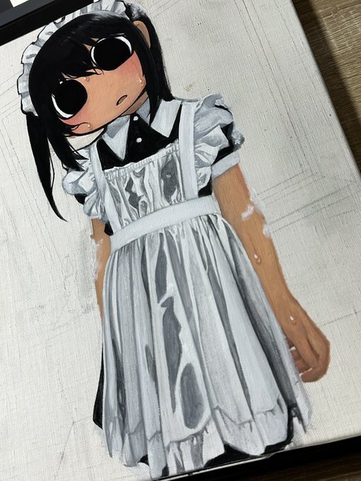 「maid puffy short sleeves」 illustration images(Latest)