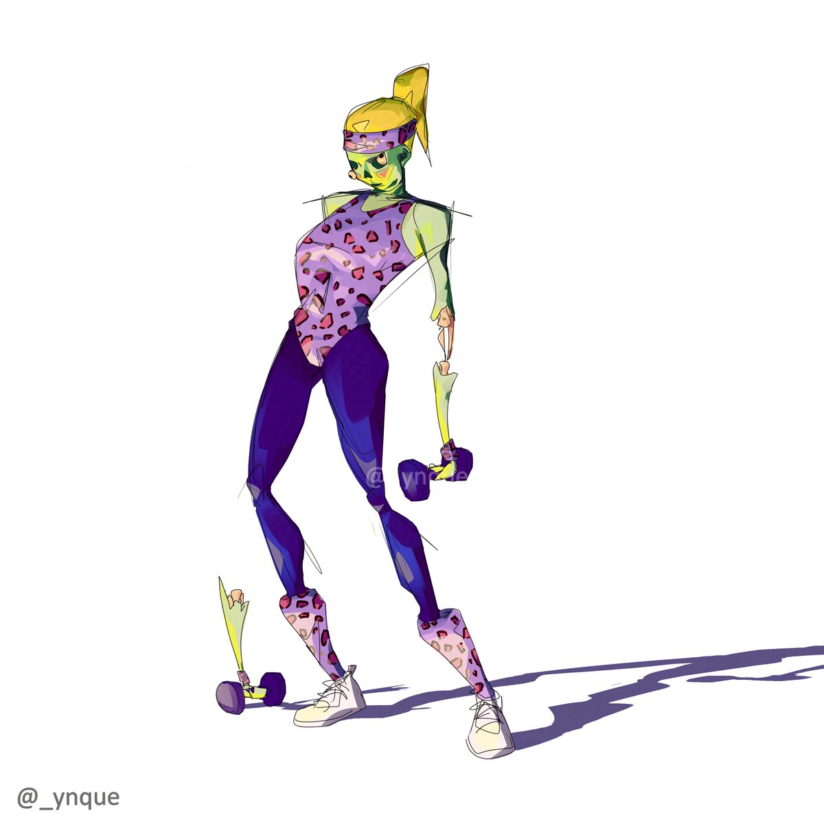 _ynque's tweet image. New zom for today, I guess these are just my go-to comfort sketch now