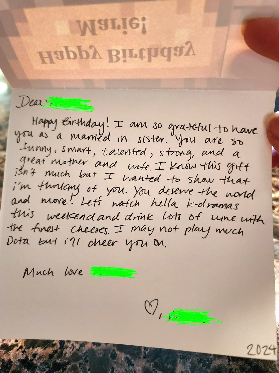 Hope everyone has a wonderful weekend! 
My husband's little cousin knows I love my Toasties ordinals. She just gifted this to me... too cute! Made me feel all warm and fuzzy. A little card with a Toastie printed on the front that she made for my birthday 🎂This absolutely just