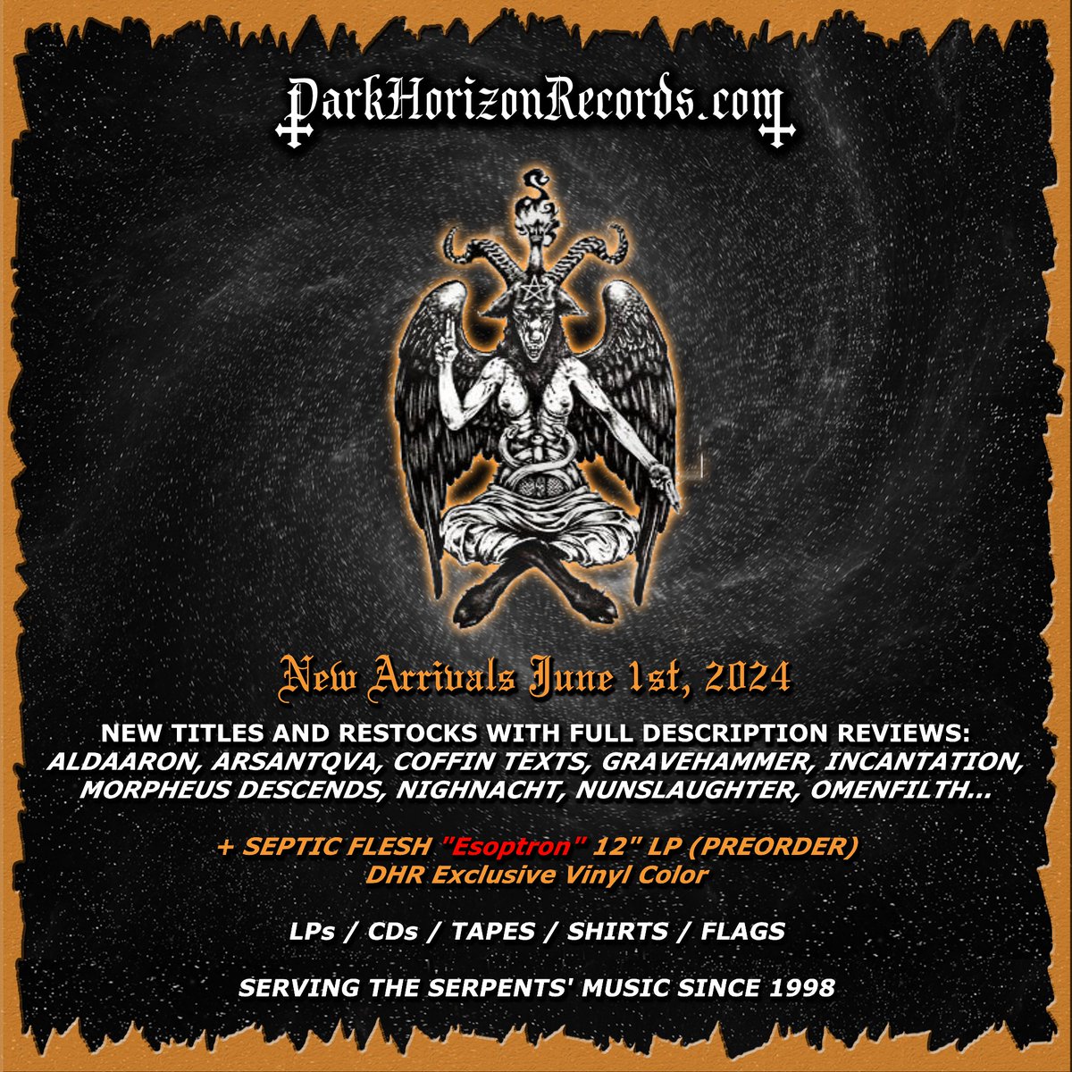NEW STORE ARRIVALS JUNE 1st, 2024
store.darkhorizonrecords.com/NEW-STORE-ARRI…

#DarkHorizonRecords