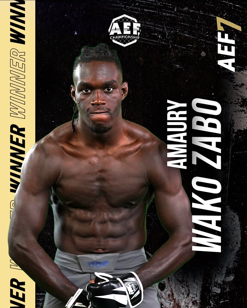 aec_mma's tweet photo. Wooow Wako-Zabo termine le combat dès le 1er round #AEF7 🤯 https://t.co/XZSLEUfe65