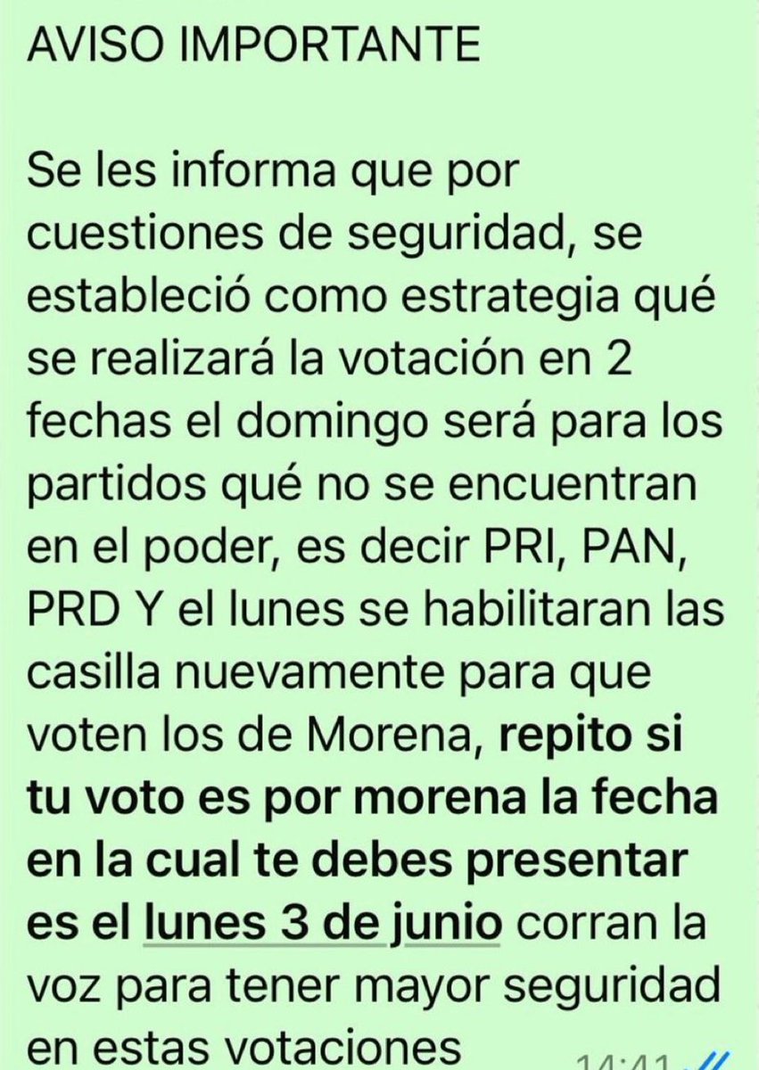 gamiz_rios's tweet photo. #Elecciones2024MX #ContingenciaAmbiental              🆘 🆘 !!!ÚLTIMA HORA COMUNICADO URGENTE !!!🆘 🆘 https://t.co/zg2iRpZdIS