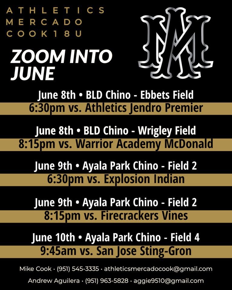 Zoom Into June Schedule 6/8/24-6/10/24