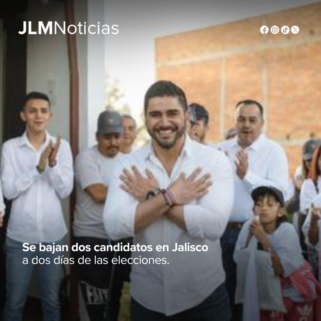 #México | Con la renuncia de última hora de dos de sus candidatos, la coalición Sigamos Haciendo Historia en Jalisco se quedó sin posibilidad de competir por las presidencias municipales de Mazamitla y Tuxpan.

Hasta ahora no se han explicado los motivos por los que Jorge Magaña,