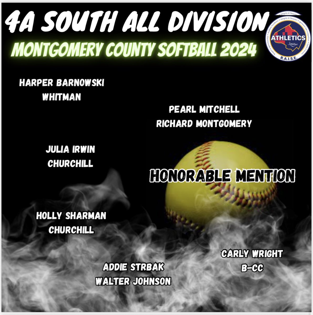 4A All Division. Congrats to all who were selected 🥎🥎